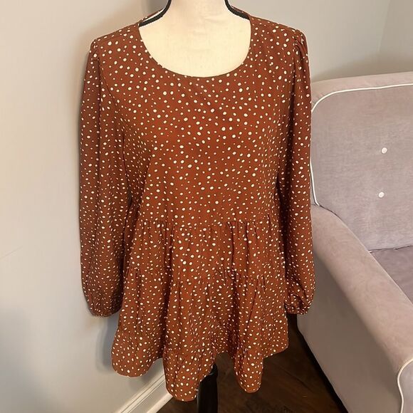 Polka Dot Mini Dress/Tunic - Picture 3 of 3